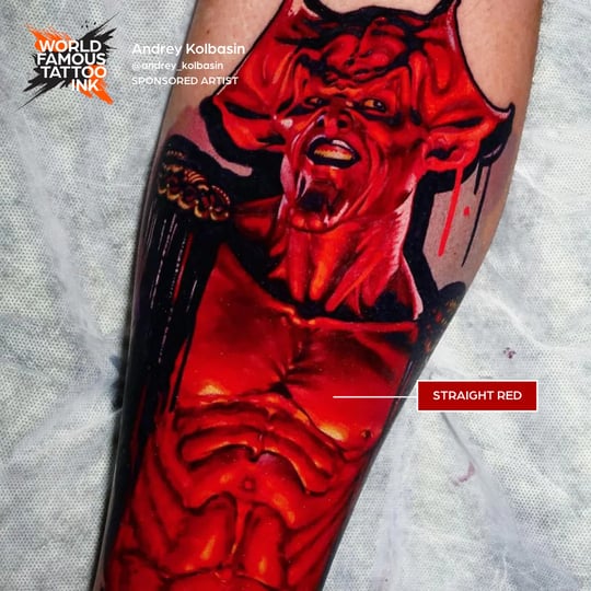 Straight Red - World Famous Ink Dövme Boyası - 4oz/120ml