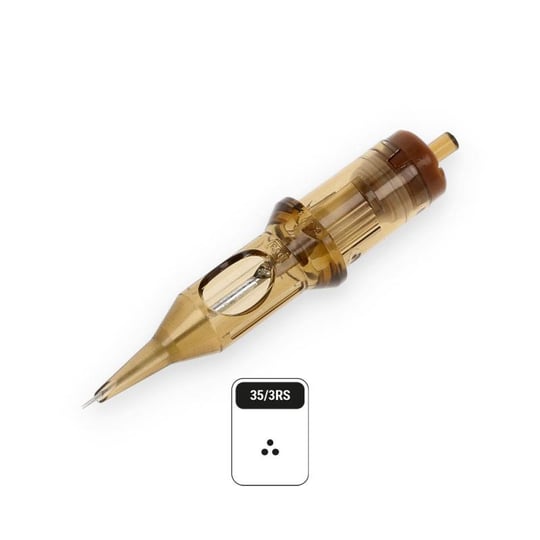 Kwadron 1203 RSLT 3 RS 0.35mm Round Shader Long Taper Kartuş Dövme İğnesi 20 Adet