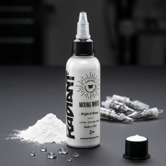 Radiant Colors Mixing White Beyaz Dövme Boyası 2oz - 60ml