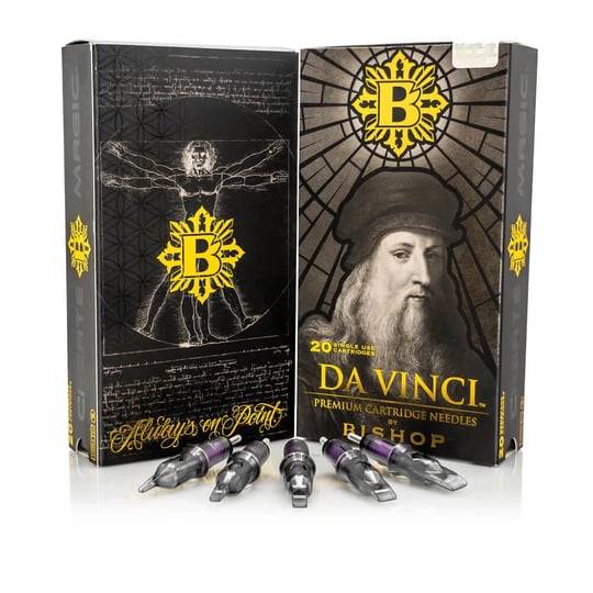 Bishop DaVinci V2 0805 RLLT 5 RL 0.25mm Round Liner Long Taper Kartuş Dövme İğnesi 20 Adet