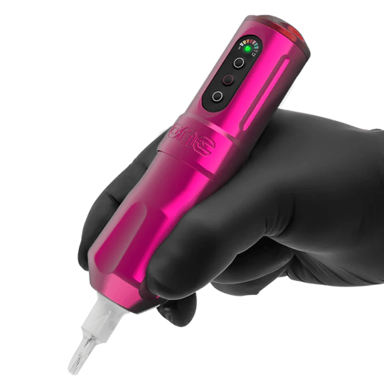 FK Irons One Bubblegum 3.0mm Stroke Kablosuz Dövme Makinesi - Pembe