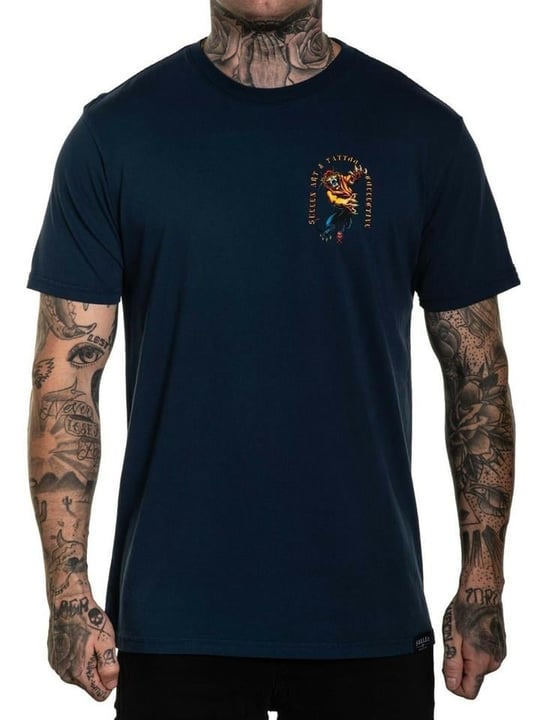 SULLEN T-SHIRT - PREMIUM TEE: ENEKO PANTHER - Majolica Blue