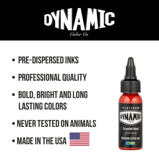 Dynamic Platinum Tattoo Ink Scarlet