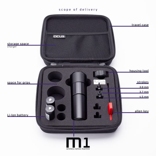 ACUS M1 3.0/3.7/4.5mm Stroke Kablosuz Dövme Pen Makinesi
