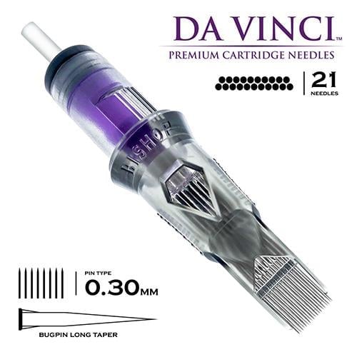 Bishop DaVinci V2 1021 MLT 21MG Bugpin Long Taper Kartuş Dövme İğnesi 20 Adet