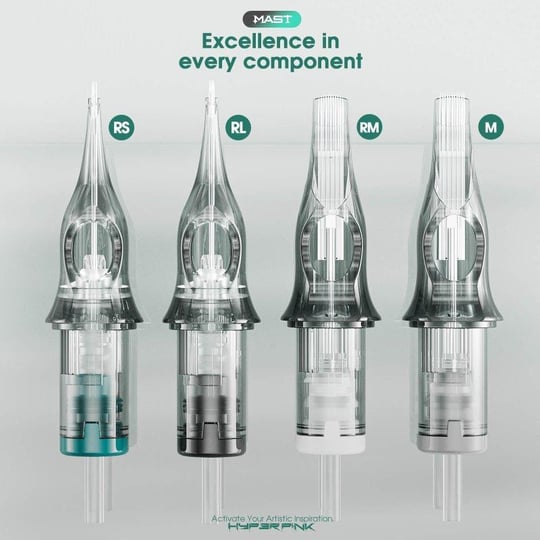 Mast Hyperink 1207 RL 7RL Long Taper Kartuş Dövme İğnesi 20 Adet