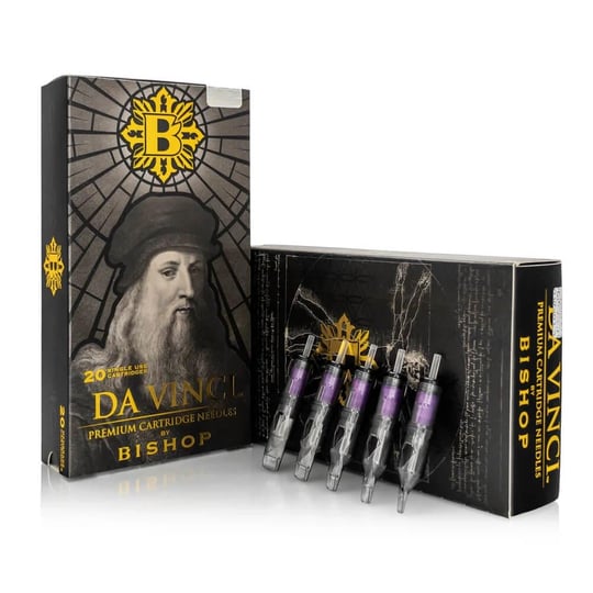 Bishop DaVinci V2 0805 RLLT 5 RL 0.25mm Round Liner Long Taper Kartuş Dövme İğnesi 20 Adet