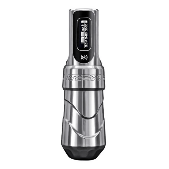 FK Irons Flux Max Blade 4.0mm Stroke Tek Bataryalı Kablosuz Dövme Makinesi - Gümüş