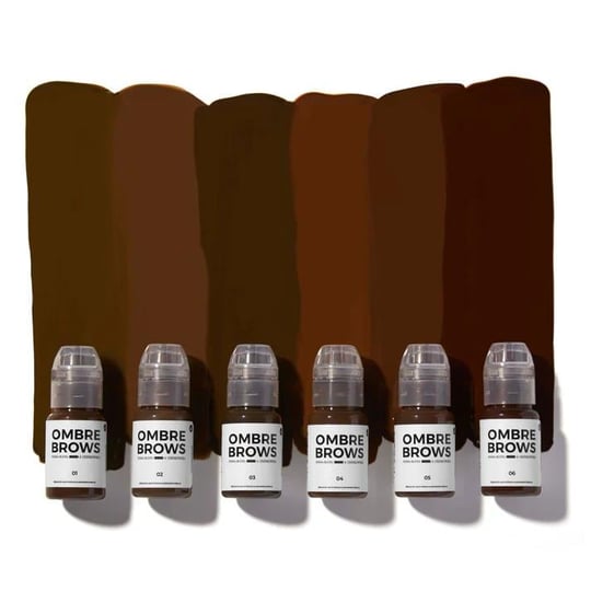 Perma Blend Luxe Paulina Osinkowska Ombre Brows Set 6lı Kalıcı Makyaj Kaş Pigmenti Seti 6x15ml