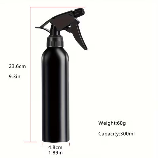 Sprey Temizleme Şişesi 300ml Siyah - Tattoo Bottle