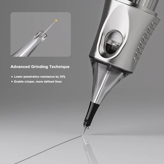 Pepax Lance Ultral 1003RLL 3 RL 0.30mm Round Liner Long Taper Kartuş Dövme İğnesi 20 Adet