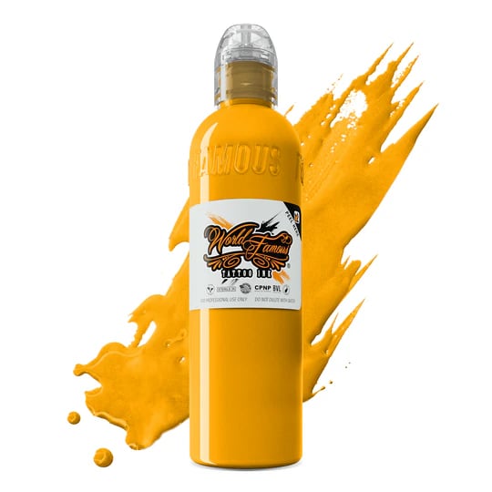 World Famous Ink Dubai Gold Altın Sarısı Dövme Boyası 4oz