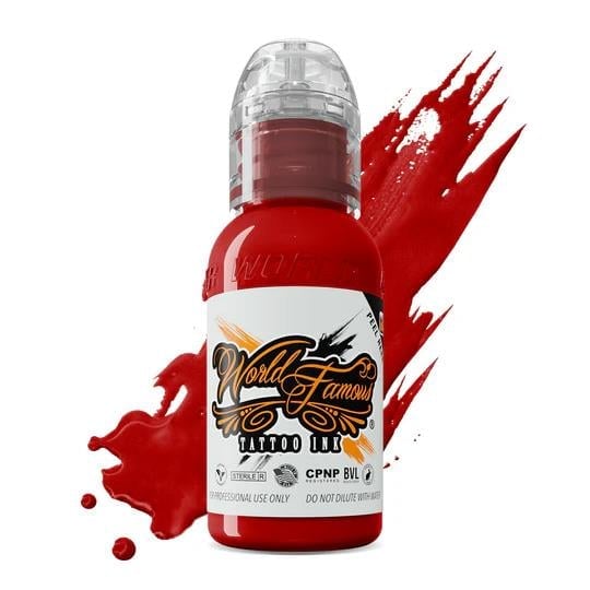 Straight Red - World Famous Ink Dövme Boyası - 1oz/30ml