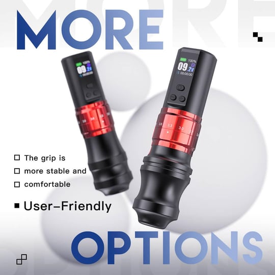 Mast Fold 2 Pro Red Kablosuz Dövme Makinesi (Tek Batarya)