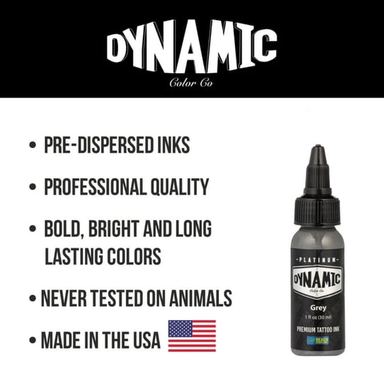 Dynamic Platinum Tattoo Ink Grey