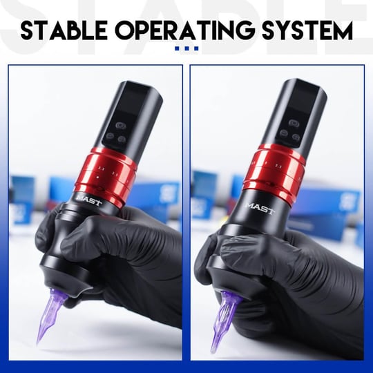 Mast Fold 2 Pro Red Kablosuz Dövme Makinesi (Tek Batarya)