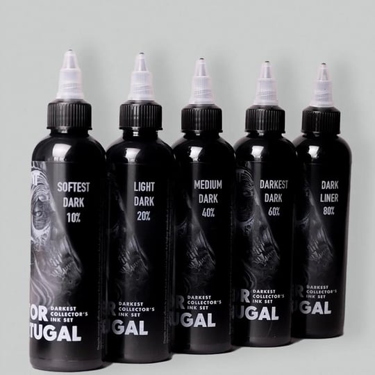 Victor Portugal Ink Darkest Set - Radiant Gölge Seti  - 4oz/120ml