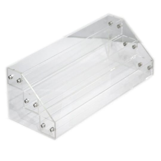 Akrilik Taşınabilir Boya Standı 3li sıra Şeffaf