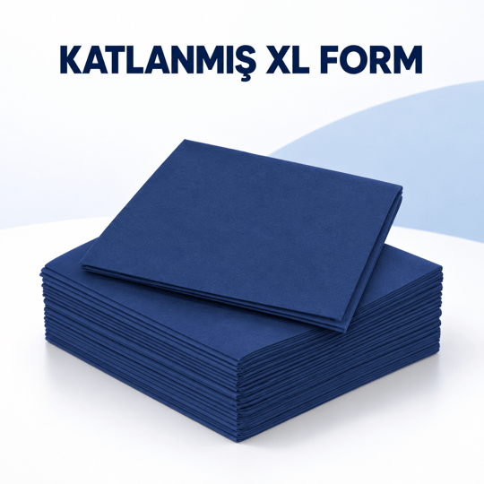 Antibakteriyel Katlanmış Peçete  50li XL - Mavi