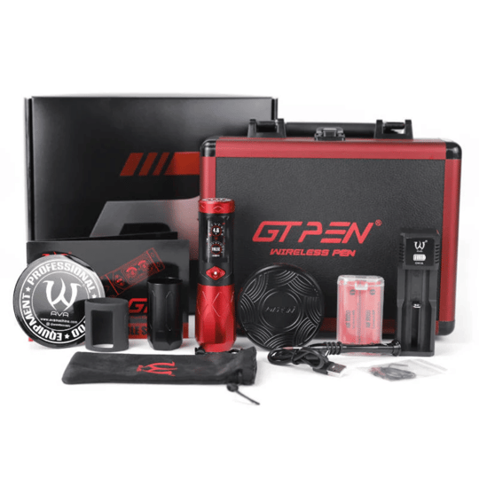 Ava GTR Adjustable Stroke Kablosuz Dövme Makinesi Red