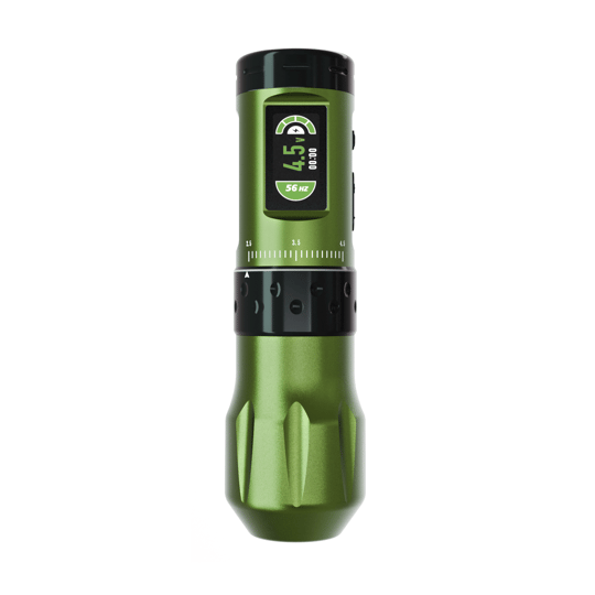 Ava Uni-B Green Ayarlanabilir Stroke 2.5-4.5mm Stroke Kablosuz Dövme ve Kalıcı Makyaj Makinesi - Yeşil