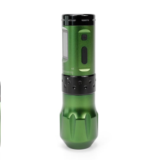 Ava Uni-B Green Ayarlanabilir Stroke 2.5-4.5mm Stroke Kablosuz Dövme ve Kalıcı Makyaj Makinesi - Yeşil