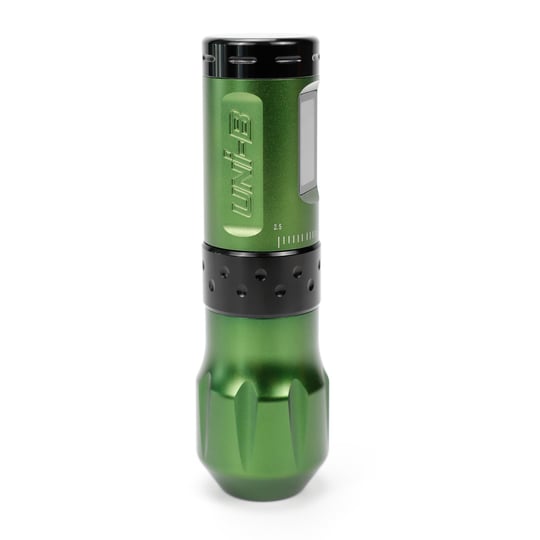 Ava Uni-B Green Ayarlanabilir Stroke 2.5-4.5mm Stroke Kablosuz Dövme ve Kalıcı Makyaj Makinesi - Yeşil