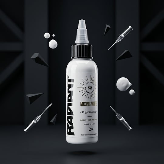 Radiant Colors Mixing White Beyaz Dövme Boyası 2oz - 60ml