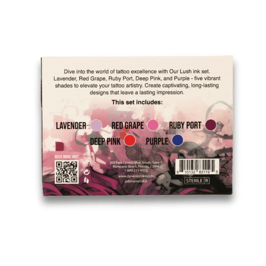 Dynamic Lush 1oz 5 Bottle Color Set