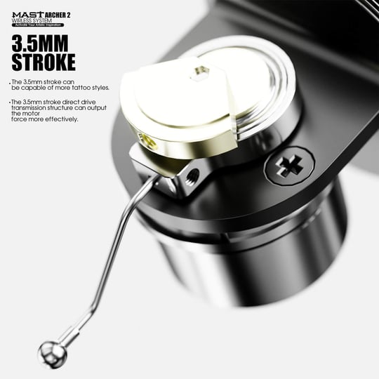 Mast Archer 2 Gray Kablosuz Dövme Makinesi 3.5 mm Stroke
