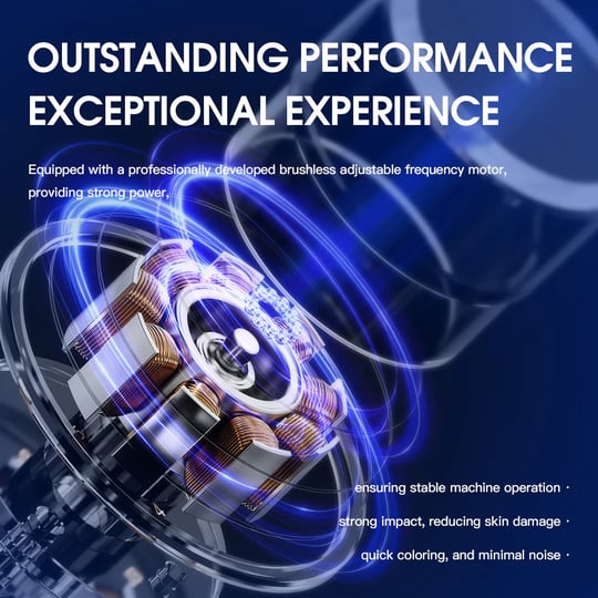 Mast Hertz 3.5 mm Kablosuz Dövme Makinesi (Ayarlanabilir Frekans)