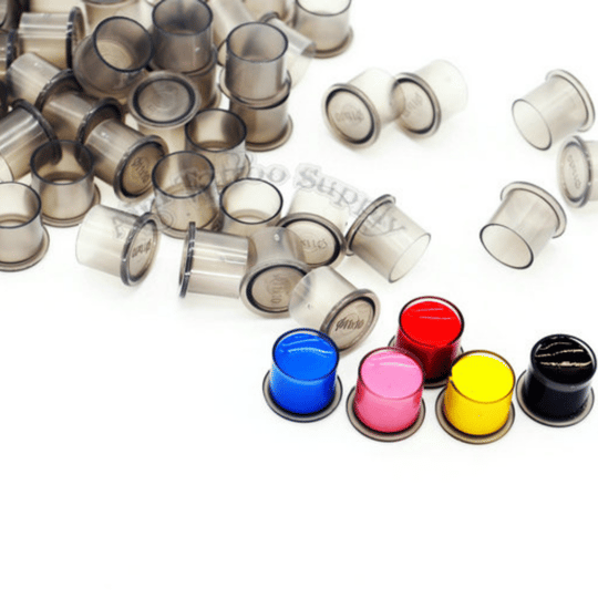 Dövme Boya Potası Clear Grey Medium 14 mm 1000 Adet