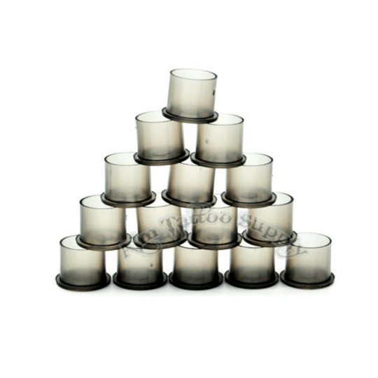 Dövme Boya Potası Clear Grey Medium 14 mm 1000 Adet