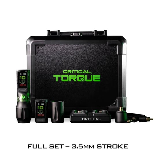 Critical Torque 3.5 mm Stroke Kablosuz Dövme Makinesi Full Set – Bluetooth & Seyahat Çantalı