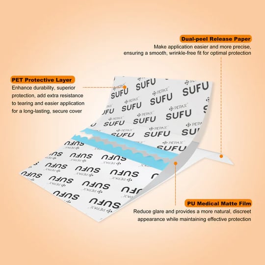 Pepax Sufu - Dövme Sonrası Koruyucu Bant Film - 10cmx10m