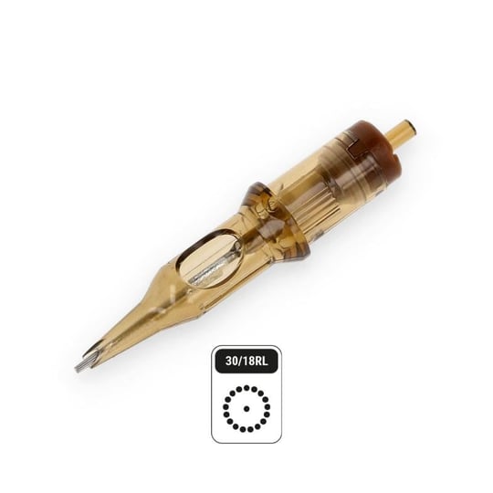 Kwadron 1018 RLLT 18 RL 0.30mm Round Liner Long Taper Kartuş Dövme İğnesi 20 Adet