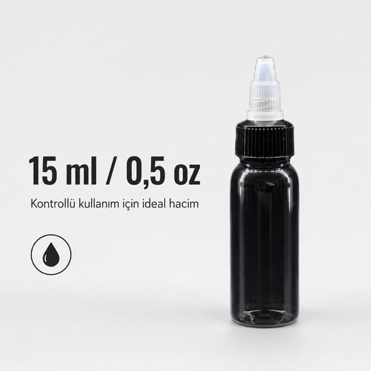 Dövme Boş Boya Şişesi 15 ml 0,5 oz