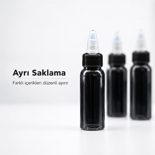 Dövme Boş Boya Şişesi 15 ml 0,5 oz