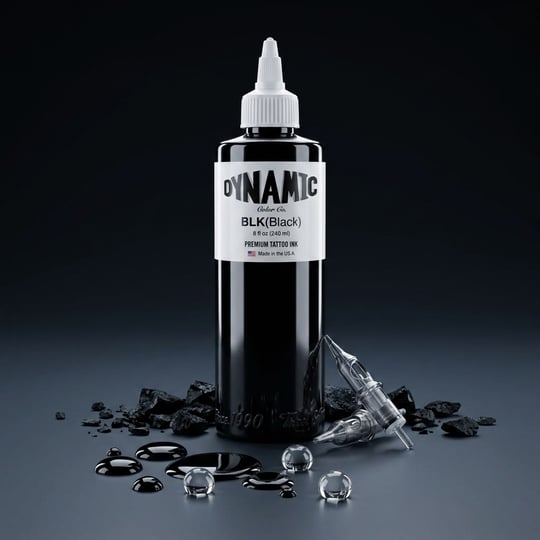 Dynamic Black Siyah Dövme Boyası 8oz - 240ml