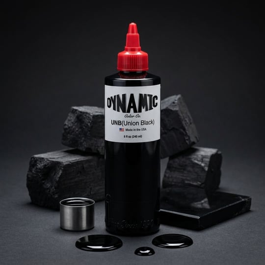 Dynamic Union Black Siyah Dövme Boyası 8oz - 240ml