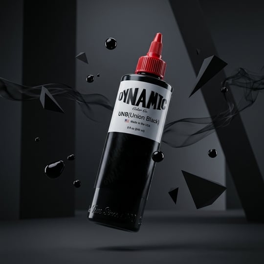 Dynamic Union Black Siyah Dövme Boyası 8oz - 240ml