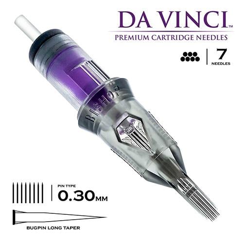 Bishop DaVinci V2 1007 MLT 7MG Bugpin Long Taper Kartuş Dövme İğnesi 20 Adet