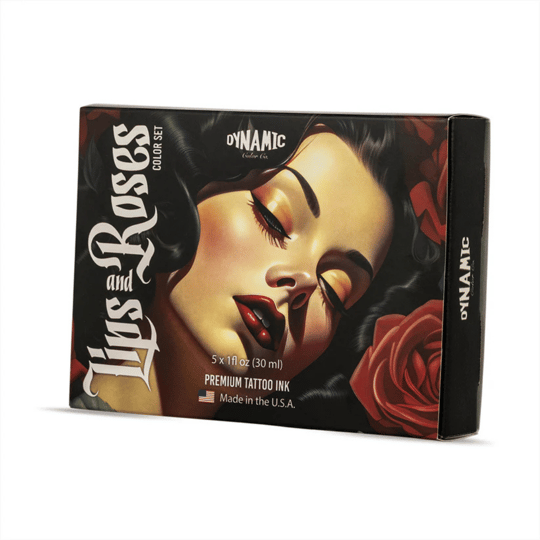Dynamic Tattoo Ink Lips and Roses 1oz Color Set