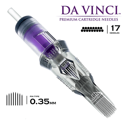 Bishop DaVinci V2 | 1217 CMLT | Curved Magnum Long Taper Kartuş Dövme İğnesi
