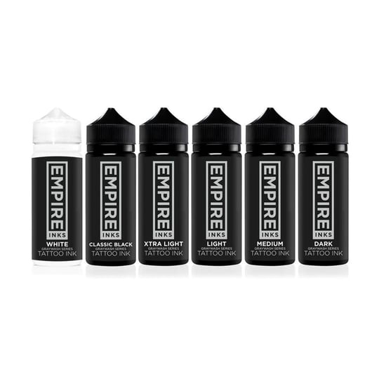 Empire Inks Graywash Series - 6 Bottle Full Set - 4oz/120ml