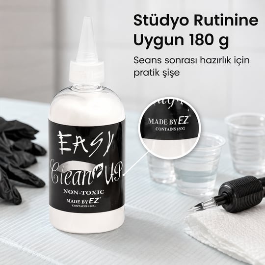 EZ Easy Clean Up White 180g Dövme Mürekkep Katılaştırıcı