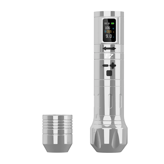 EZ EvoTech Pro Silver Tattoo Machine