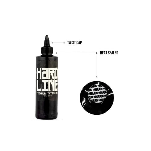 Dynamic Color Black HardLine Dövme Boyası 8oz (240 ml)