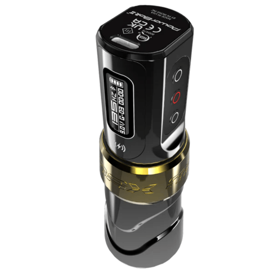 FK Irons Flux Max Gold Stealth 4.0mm Stroke Tek Bataryalı Kablosuz Dövme Makinesi - Gold