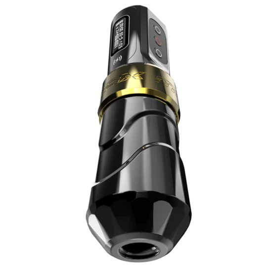 FK Irons Flux Max Gold Stealth 4.0mm Stroke Tek Bataryalı Kablosuz Dövme Makinesi - Gold